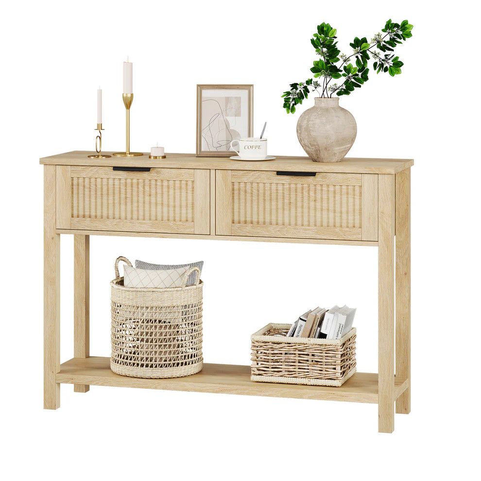 Modern Fluted Console Table