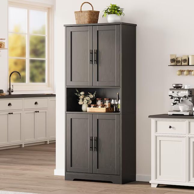 Kitchen Pantry Cabinet 70in Tall Storage Cabinet