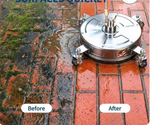 14" Pressure Washer Surface Cleaner with 4 Wheels