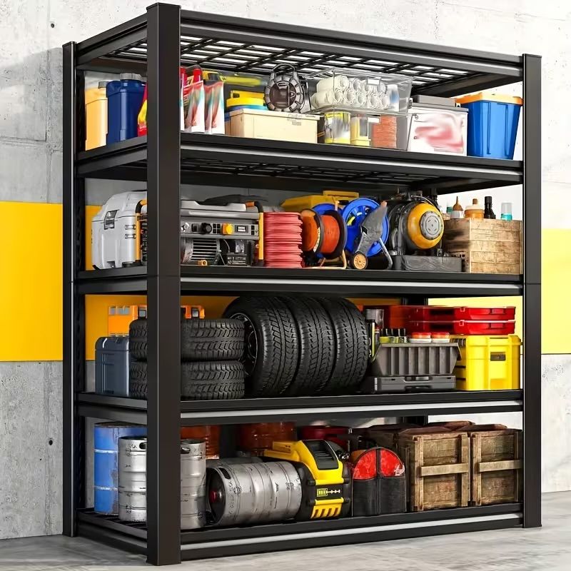 72-inch Adjustable 5-layer Metal Storage Rack 72x35x16