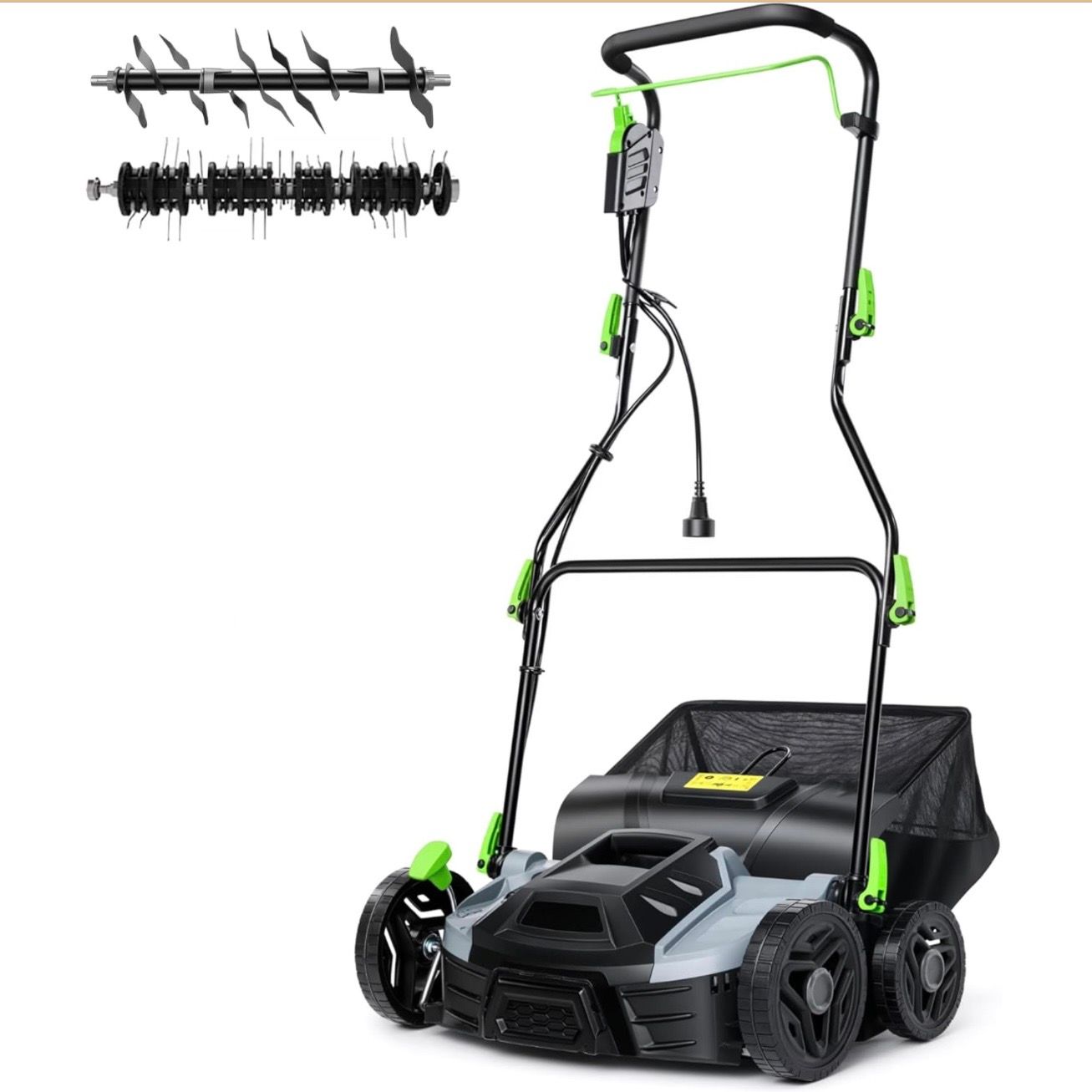 15.5-Amp Corded Electric Dethatcher &amp; Scarifier, 14"