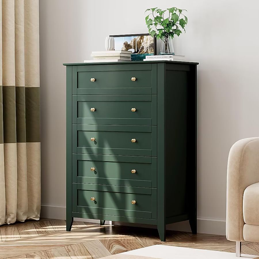 5 Drawer Dresser for Bedroom Tall Dresser
