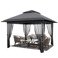 12x12 Pop Up Gazebo Canopy Grey