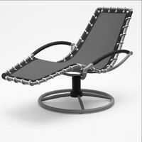 Garvee Spring Rocking Patio Chaise Lounge Chair