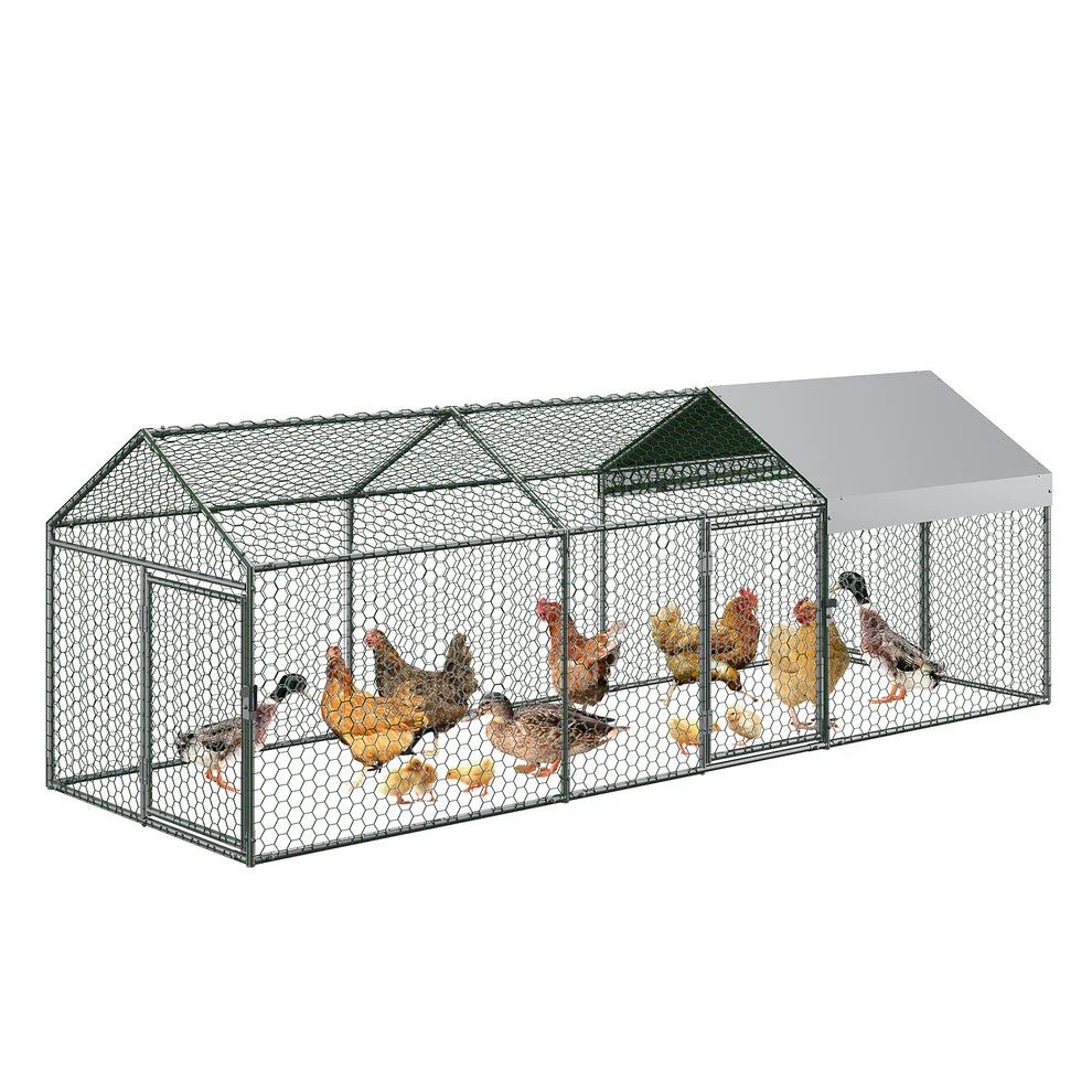 Metal Chicken Coop 120" x40" x40"
