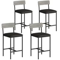 Garvee 25.5 Inches Bar Stools Set of 4 with Footrest