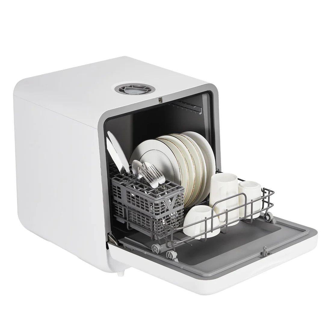 Portable Dishwasher Dishwasher Countertop with Faucet &amp; Manual Water Tank(5L)