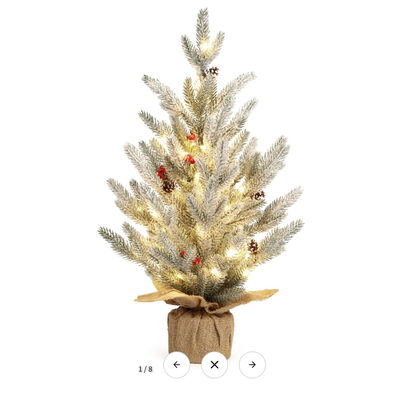 2 FT Table Top Christmas Tree with 50 LED Lights