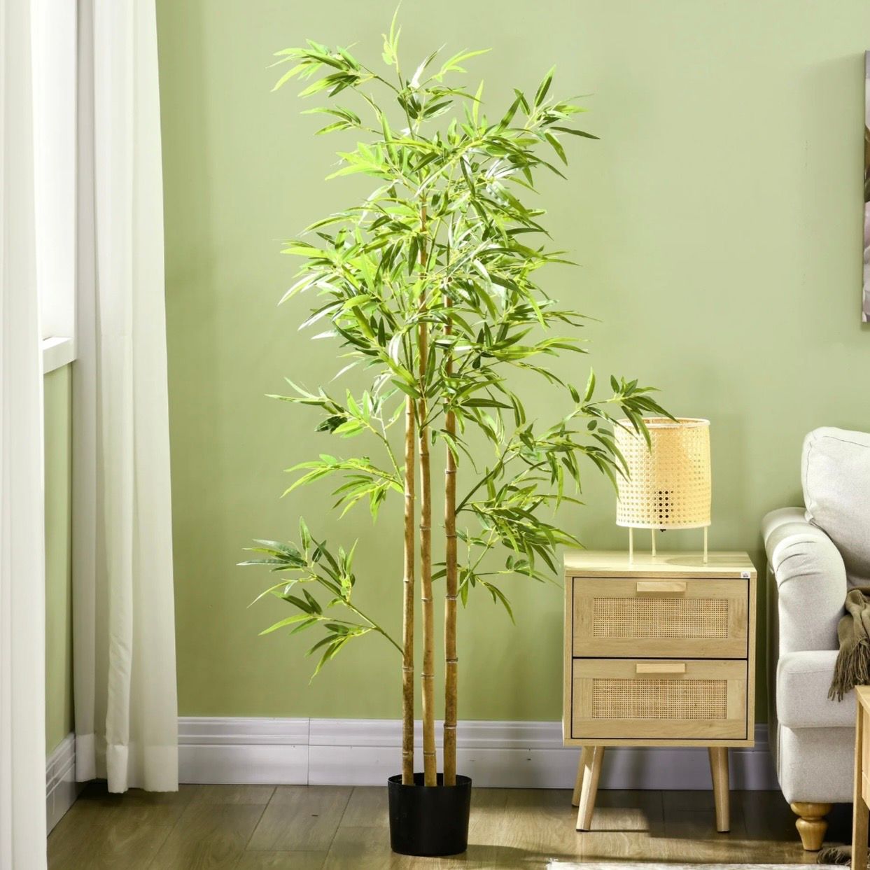6' Artificial Bamboo Tree, Potted