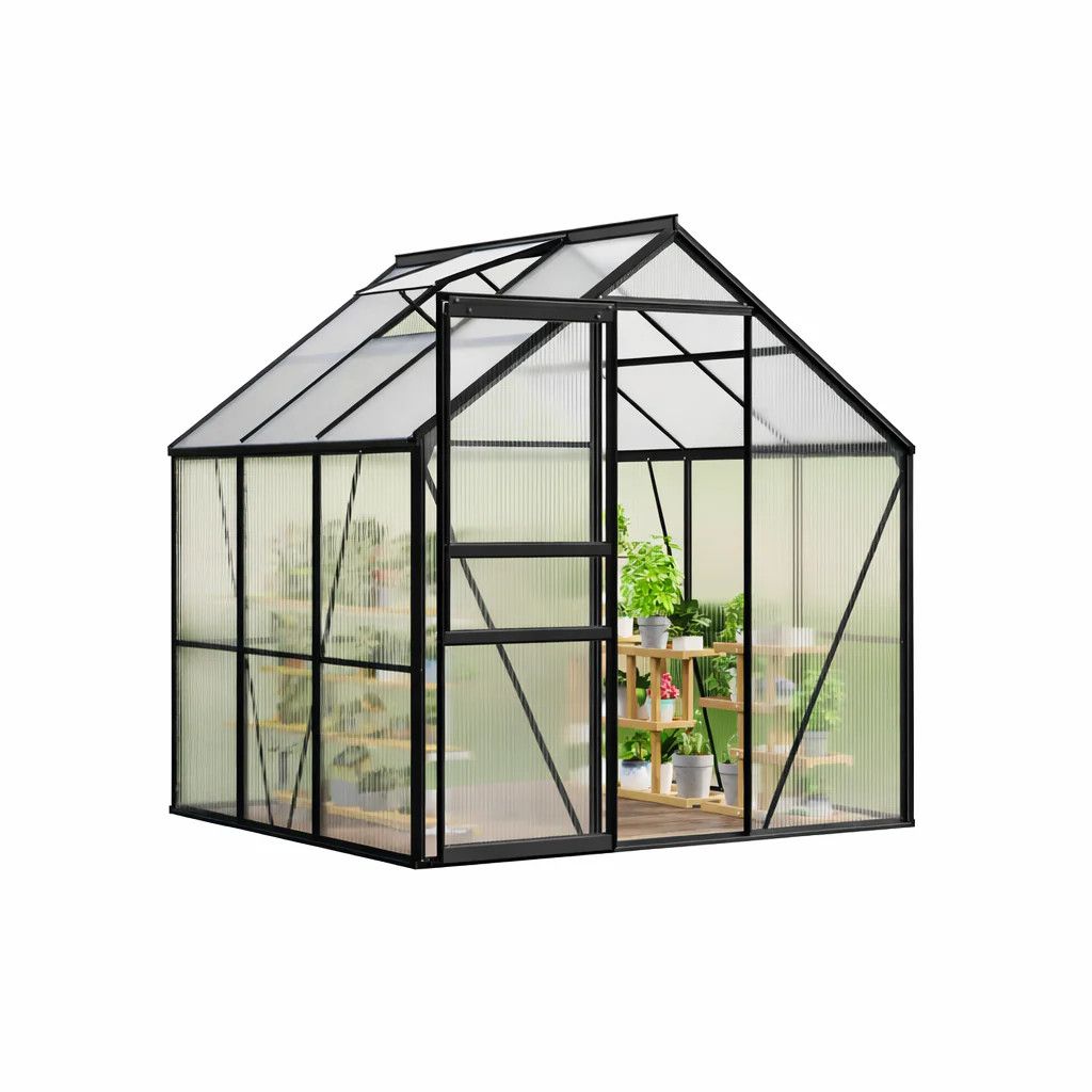 6x6 FT Polycarbonate Outdoor Greenhouse