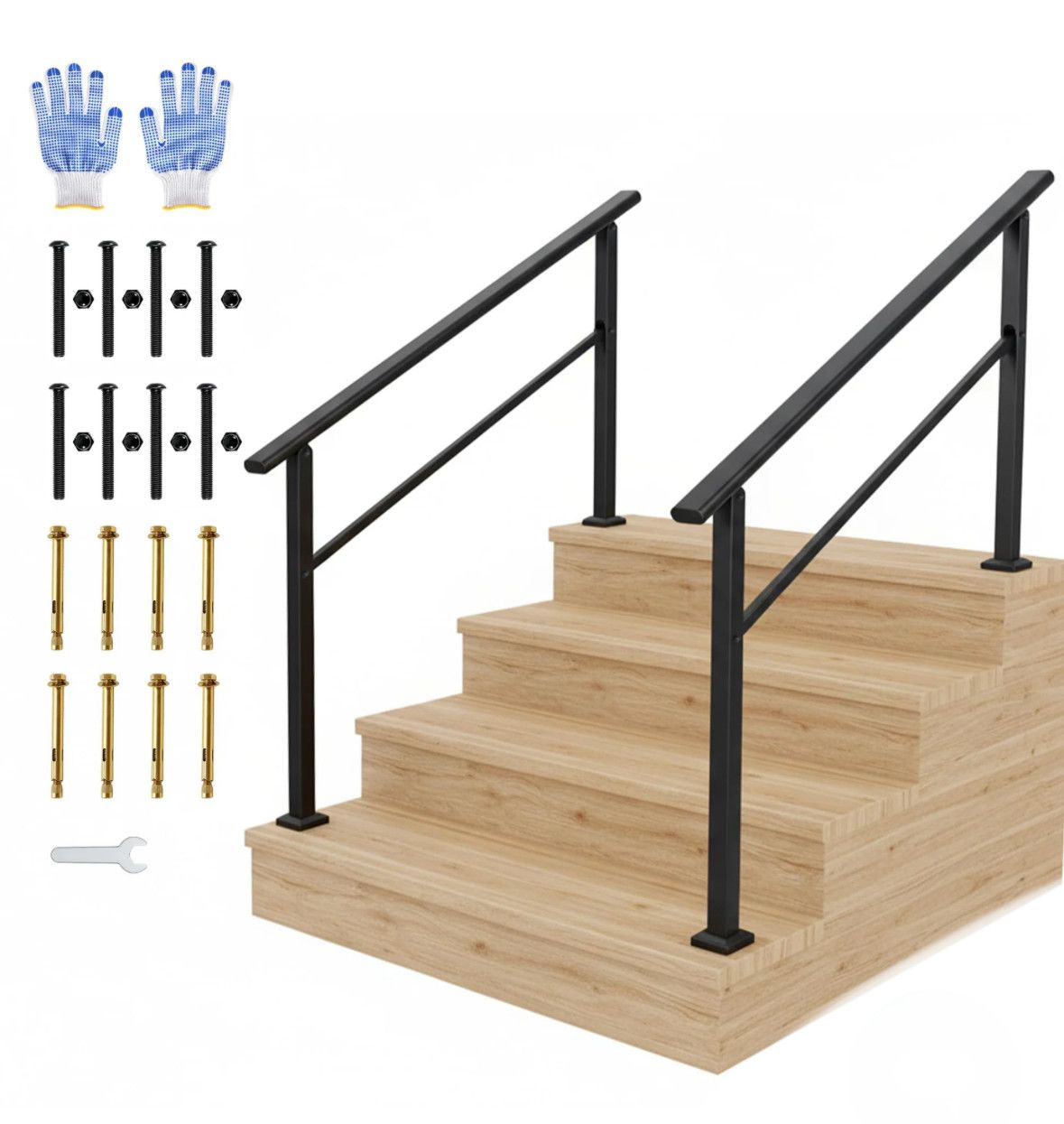 2 pack 4 step  hand rails