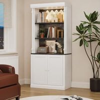 Bookcase with Doors &amp; Storage Cabinet