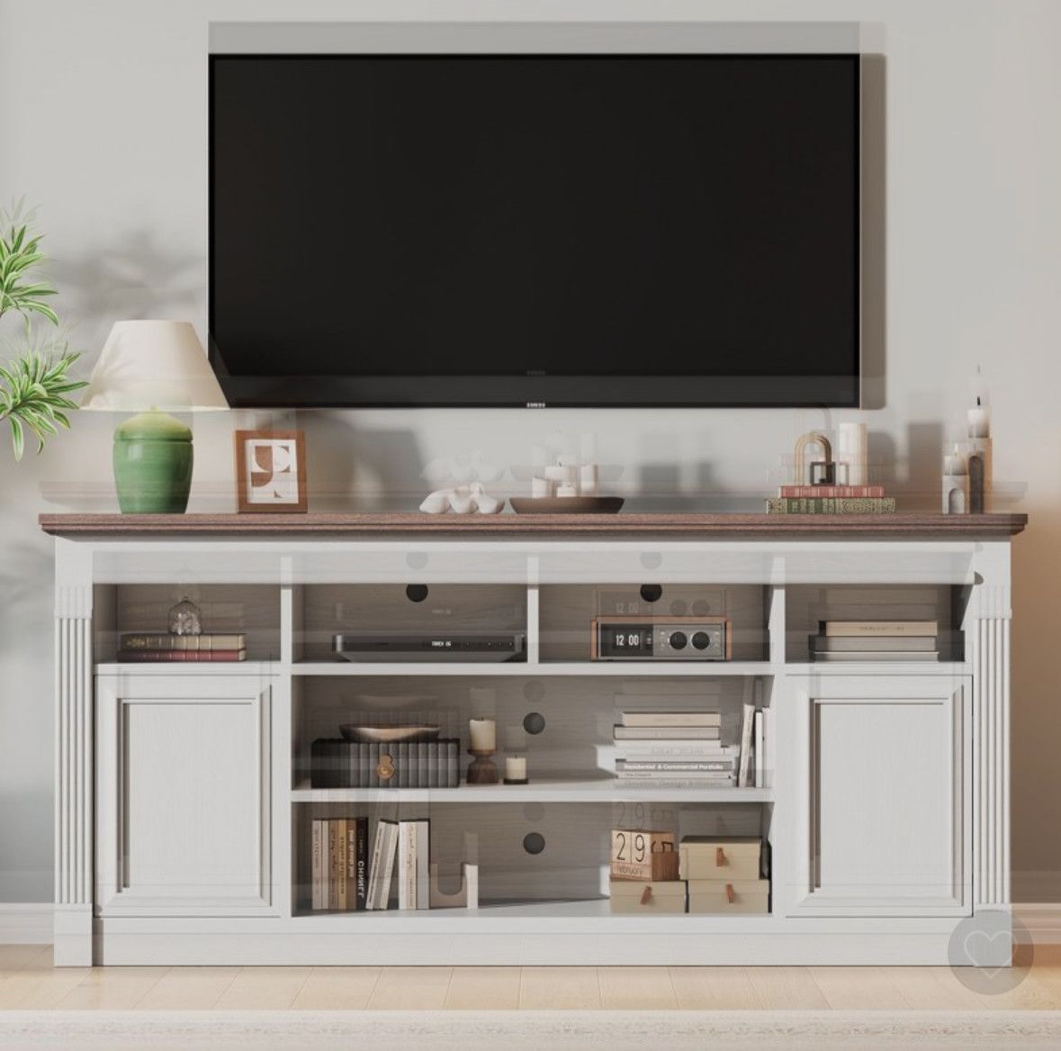 67” Farmhouse TV Console stand