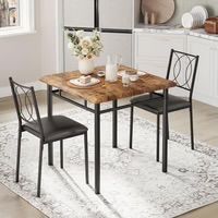 Dining Table Chairs Set with 2