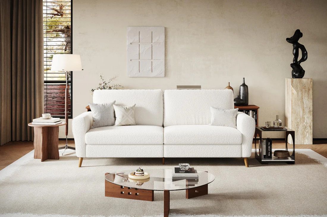 84" Sofa Couch Modern Boucle Loveseat
