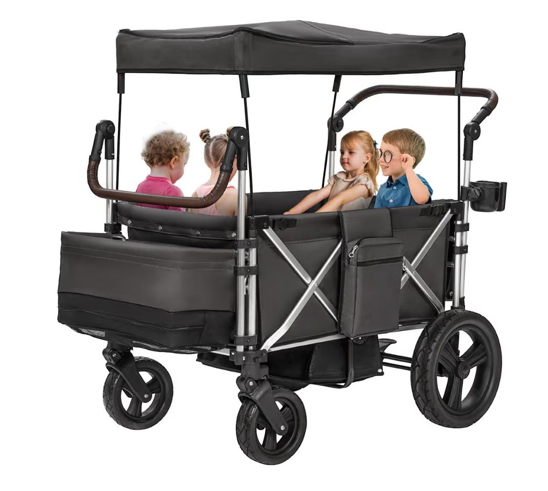 4 seater stroller wagon with canopy