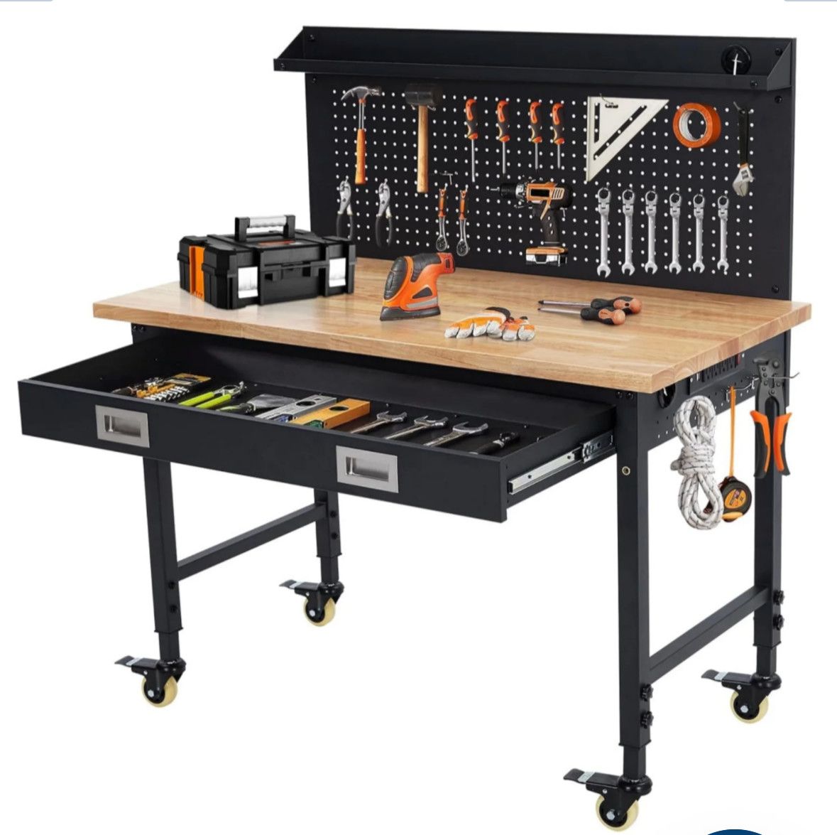 4’x 24” inch workbench with power station