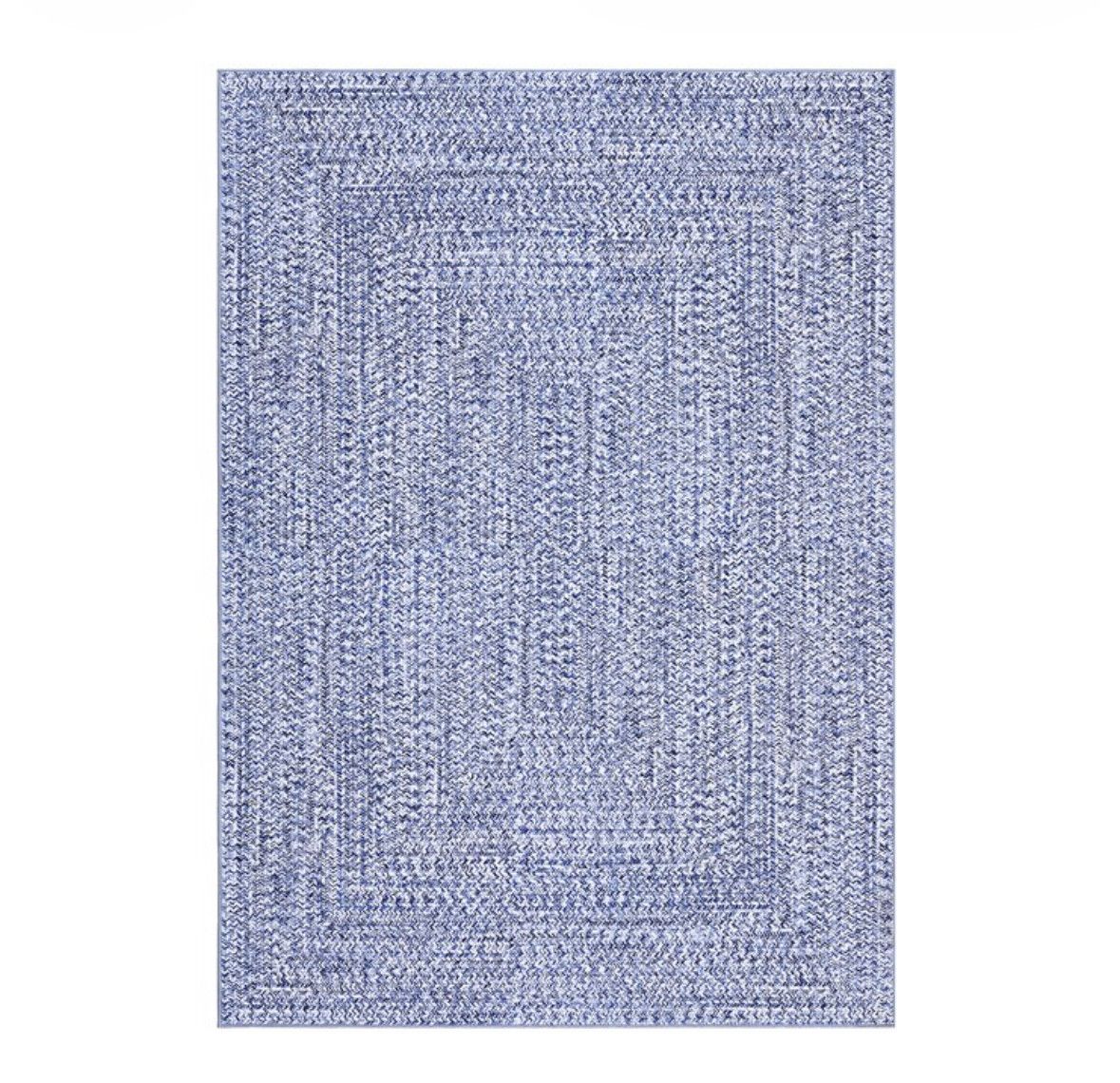 8x10 washable area rug  - light blue