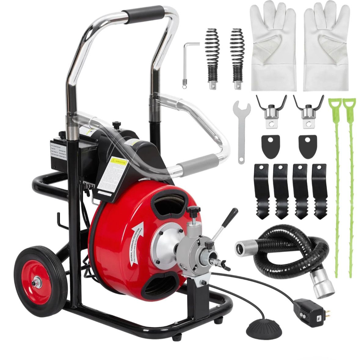 100Ft x3/8 Inch Drain Cleaner Machine