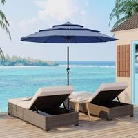 9Ft 3-Tier Market Umbrella with