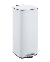 8 Gallon Trash Can  White