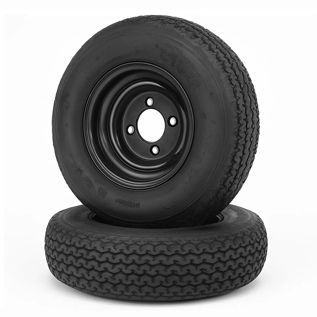 4.80-8 4-Lug Trailer Tires on rims - 2 pack