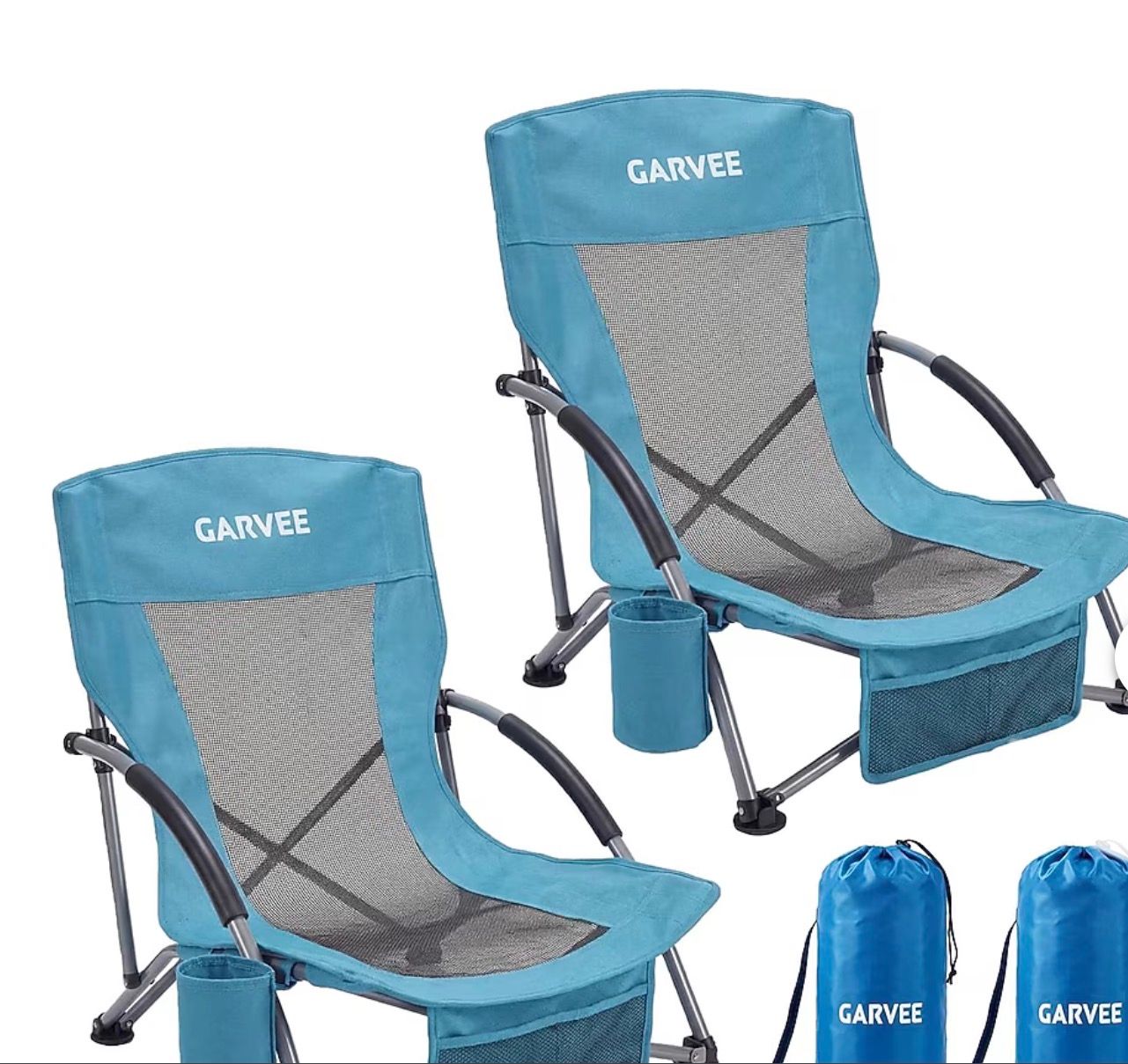 2-Pack Low Beach Chair