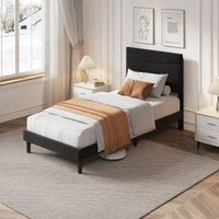 Twin XL Size Velvet Upholstered Bed Frame