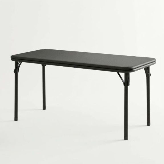 Black Rectangular Folding Table
