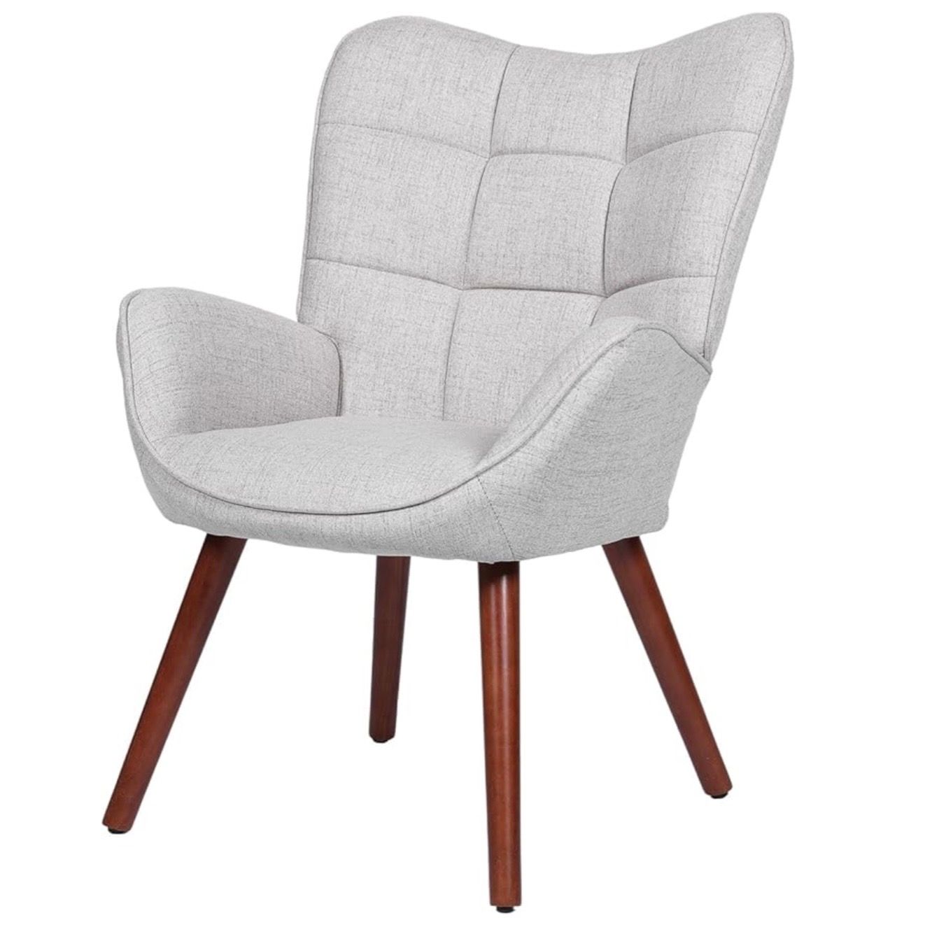 Upholstered Accent Chair with High Back Support
