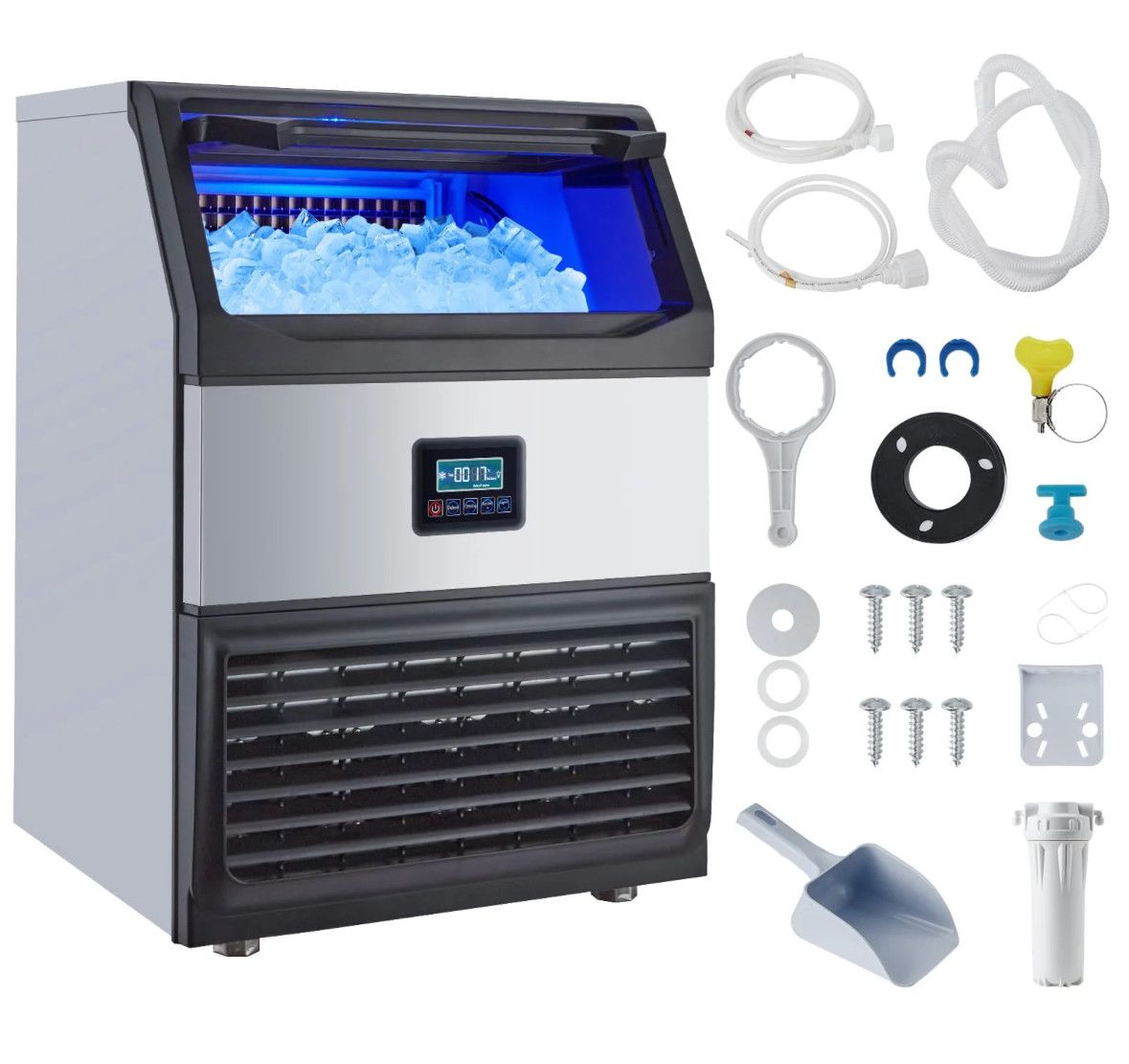 Commercial  ice maker - 265lb/24hr - 55lb hopper
