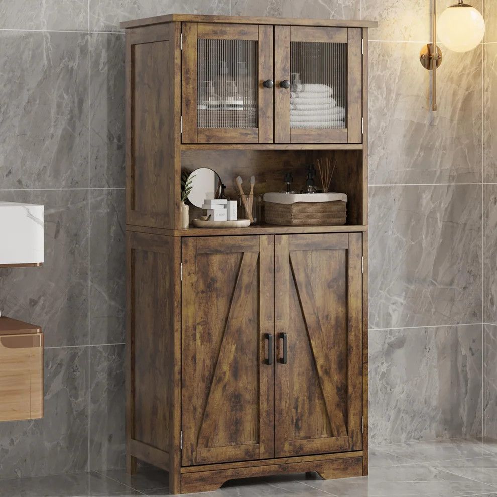 Farmhouse Freestanding Storage Cabinet