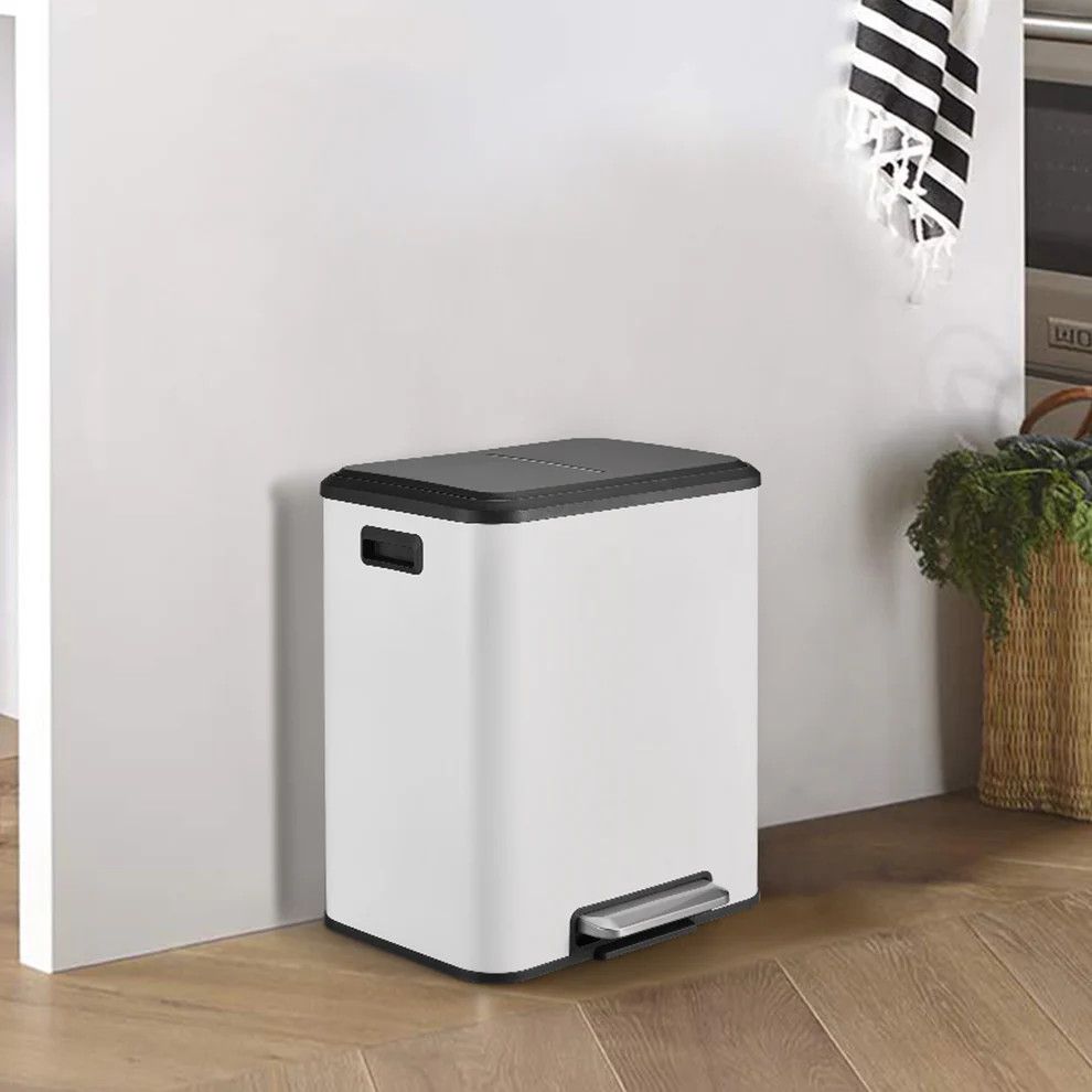 8 Gallon Stainless Steel Dual Trash Can