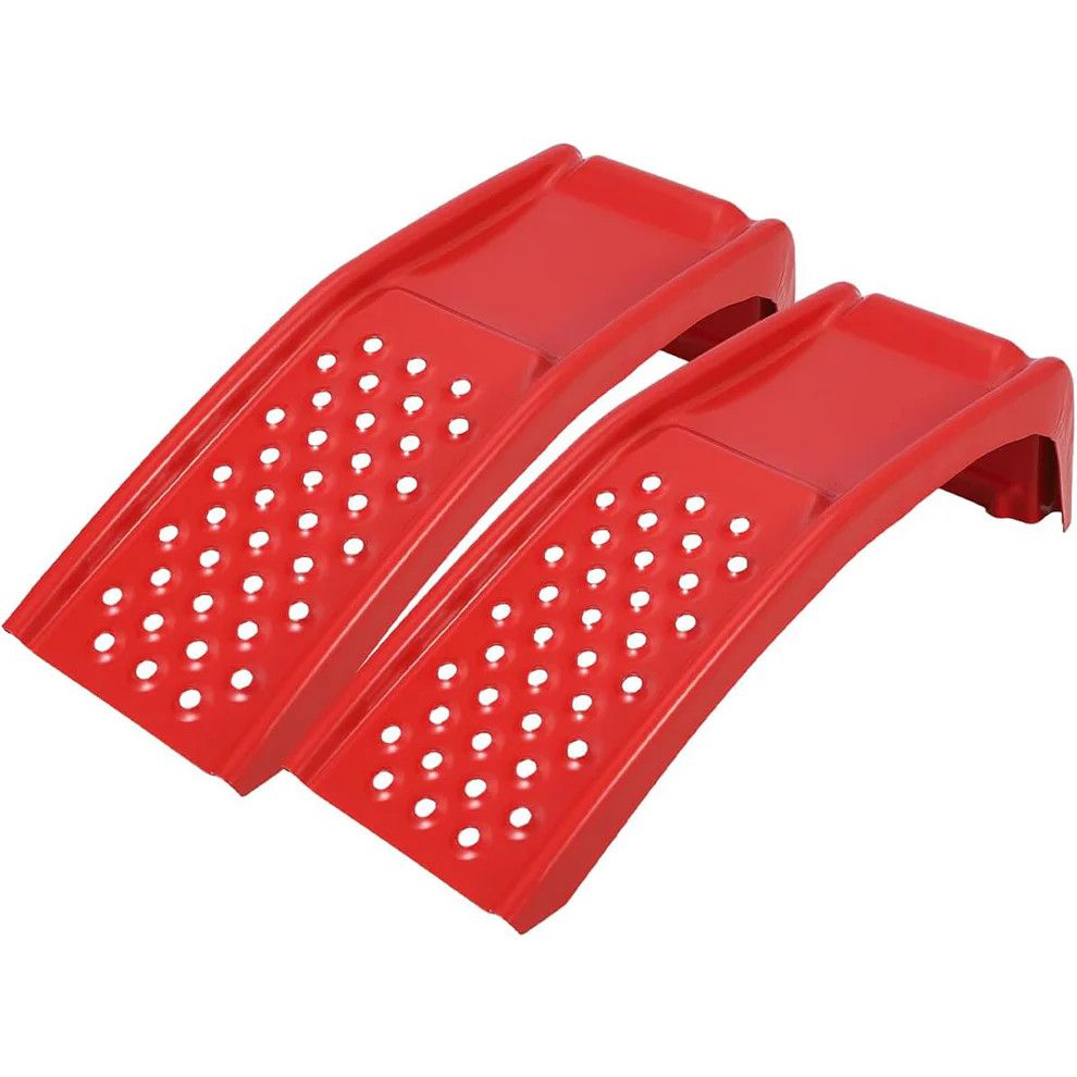 8" Capacity 8000 LBS Solid Steel Car Ramp Set Of 2