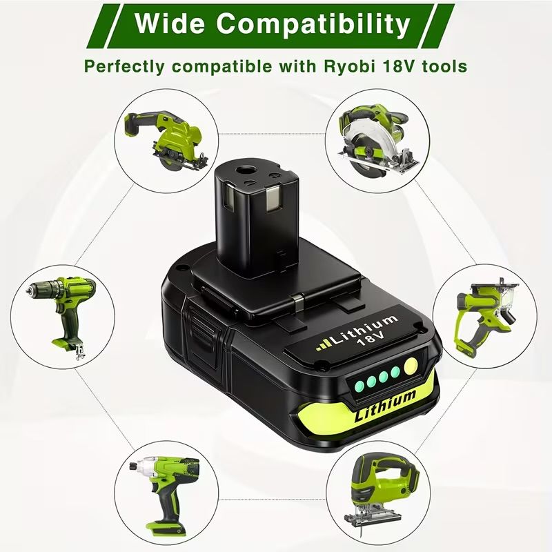 3.6Ah P108 Lithium Battery Replacement for Ryobi 18V