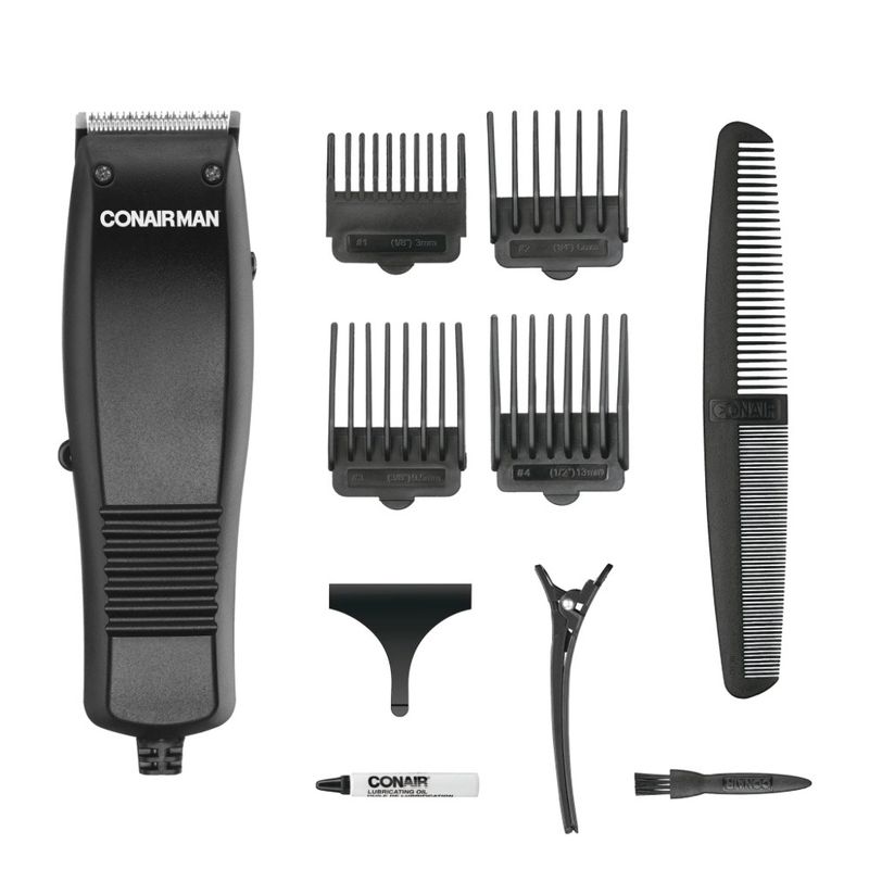ConairMAN Simple Cut Men's Haircut Kit, 10 Piece