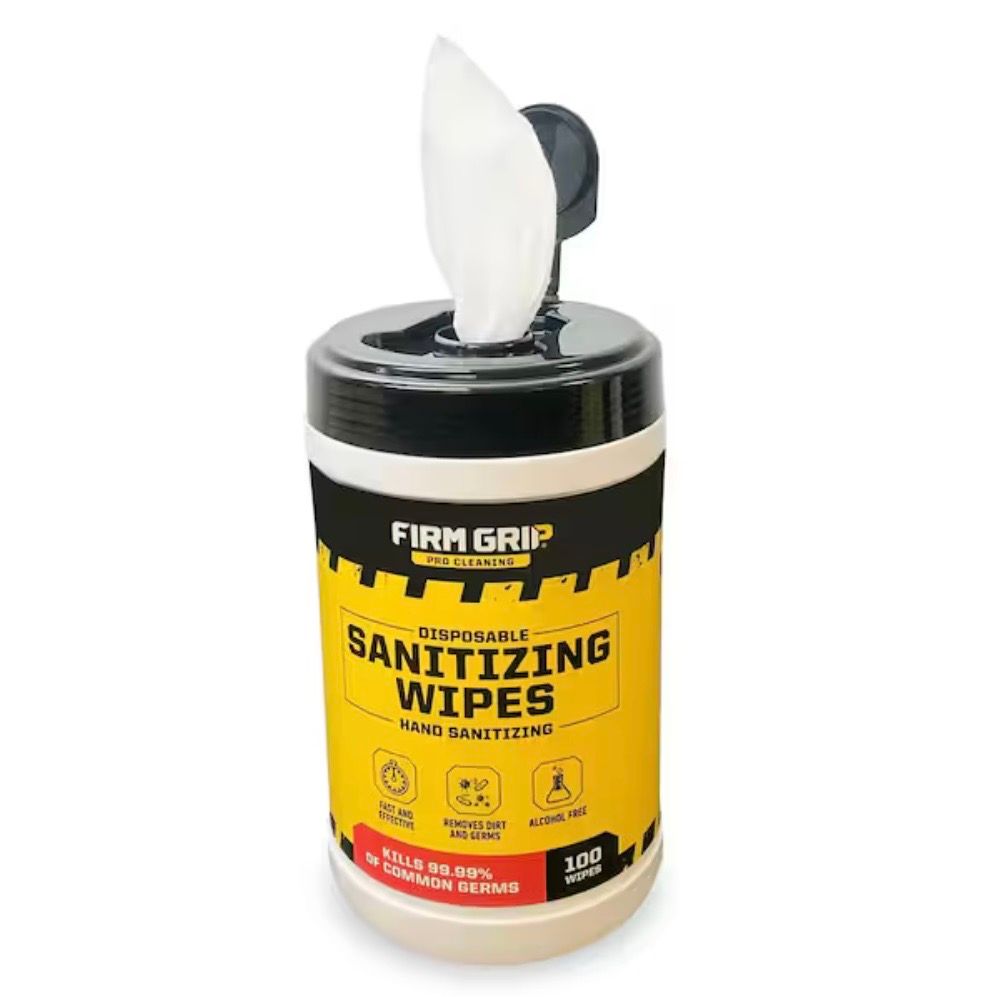 Firm Grip Pro Cleaning Sanitizing Wipes (100-Count)