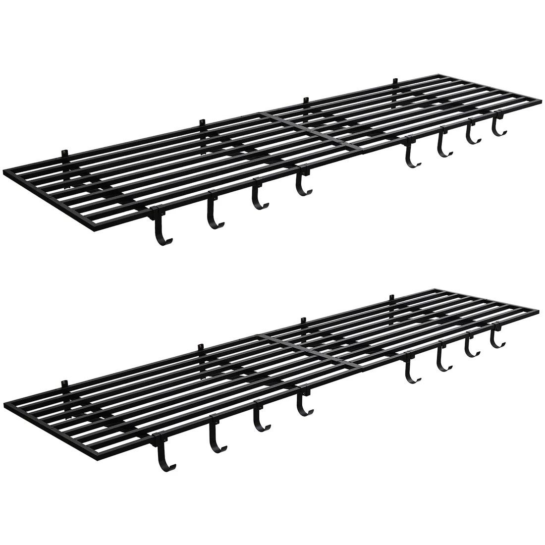 2 pack metal shelving 2’x4’