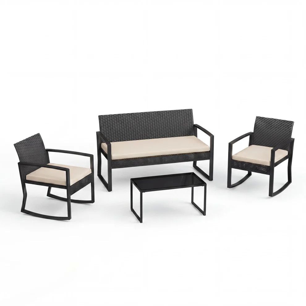 4 Piece Patio Furniture Set