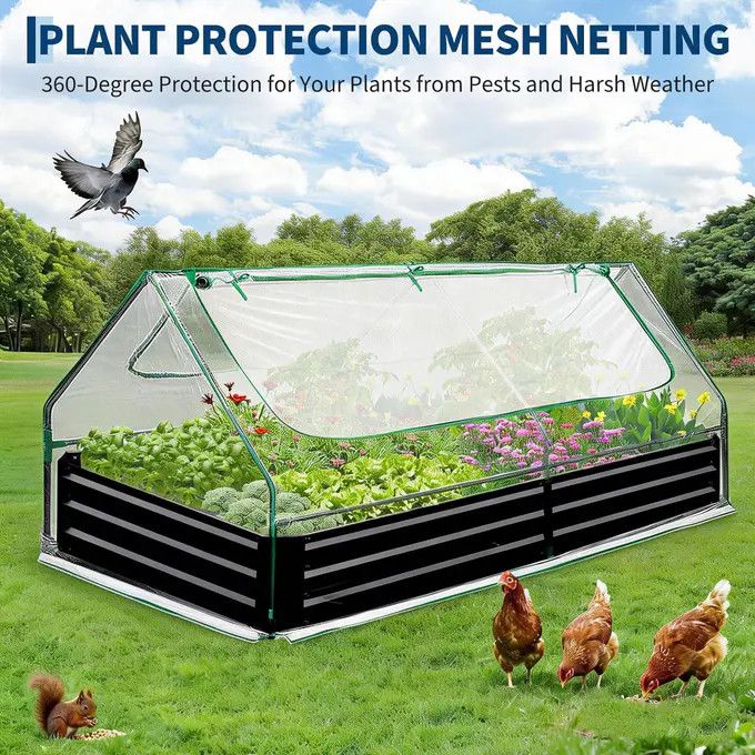 8x4x1 Ft Raised Garden Bed
