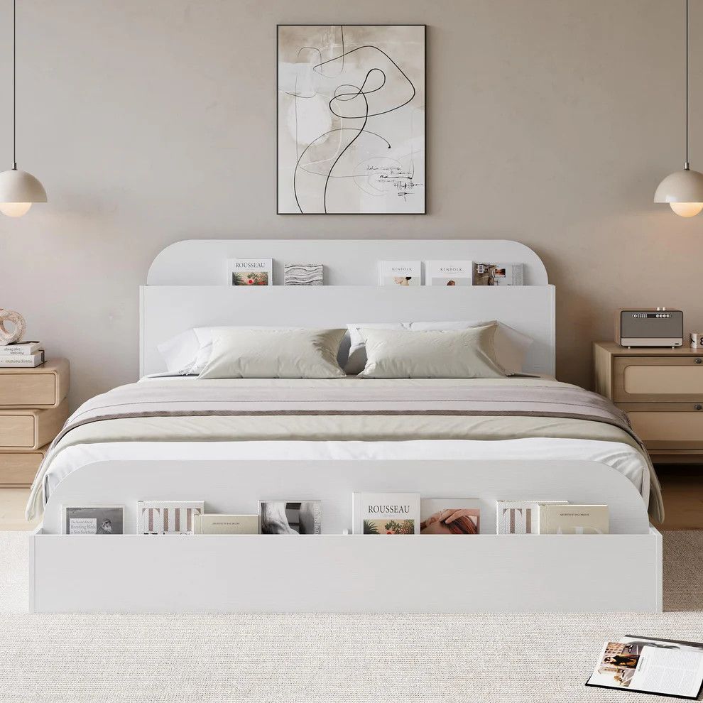 Full Size Low Platform Bed Frame