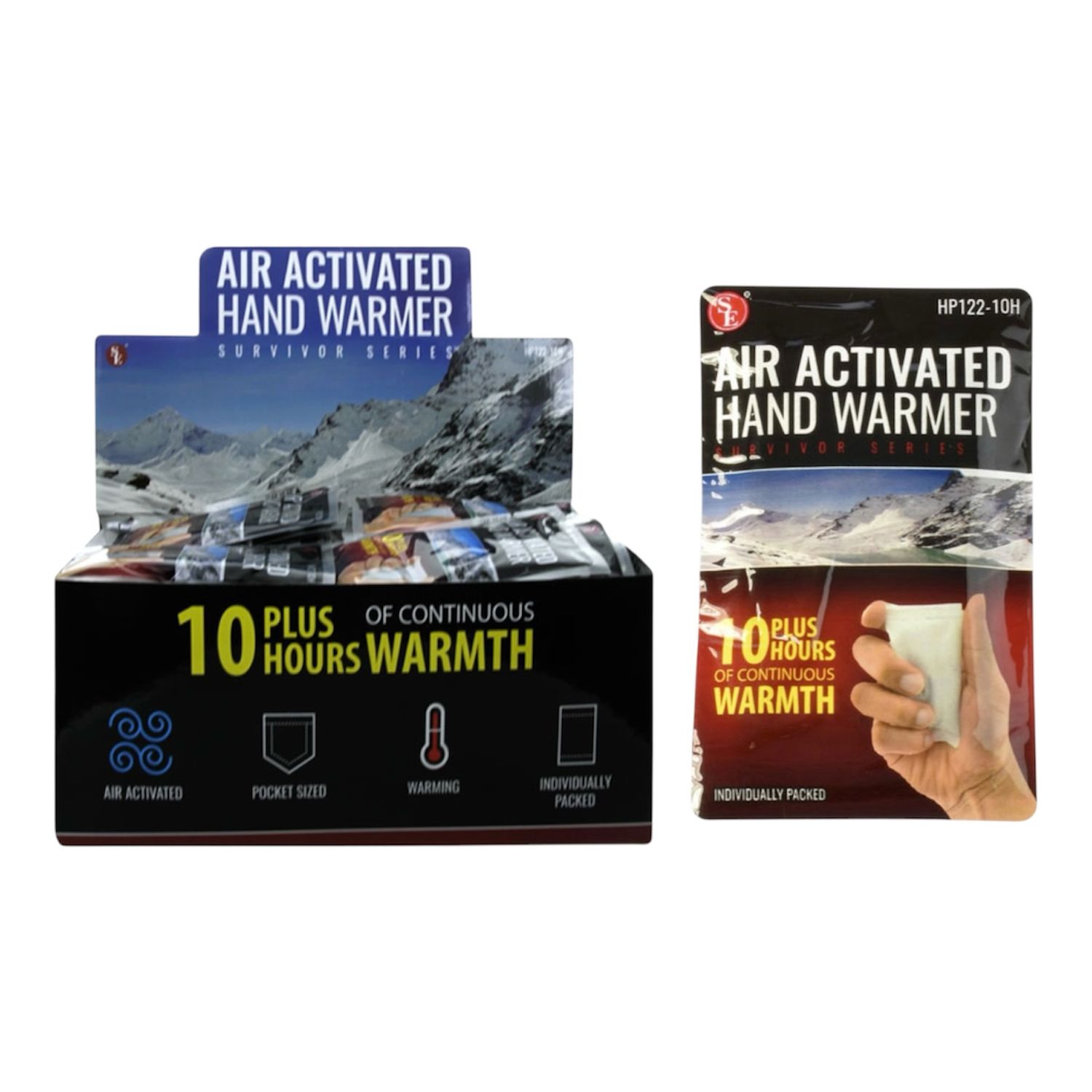 Air Activated Hand Warmers with 10 Plus Hours of Continuous Warmth