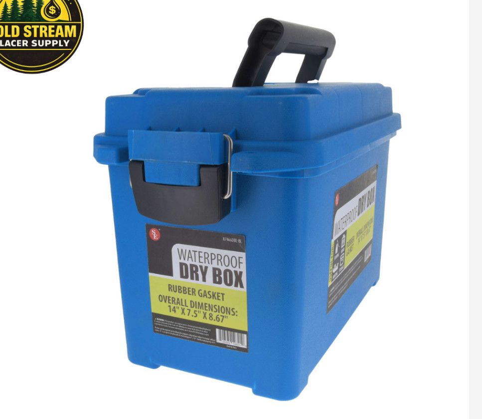 Blue Waterproof Dry Box With Detachable Lid,