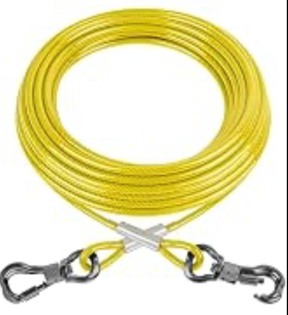 25 Feet Dog Tie Down for 35 LBS Dog,140LB Breaking Point