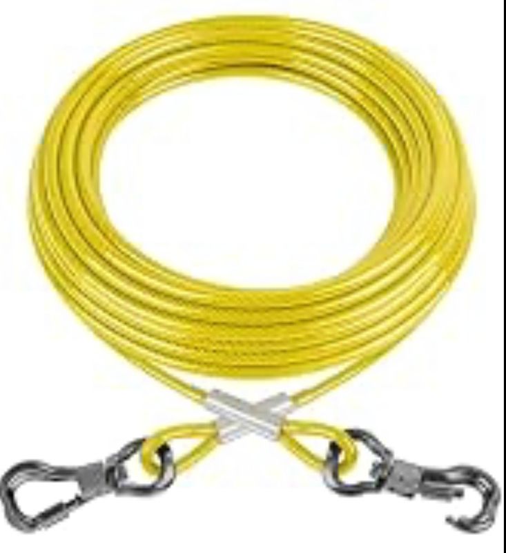 25 Feet Dog Tie Down for 35 LBS Dog,140LB Breaking Point