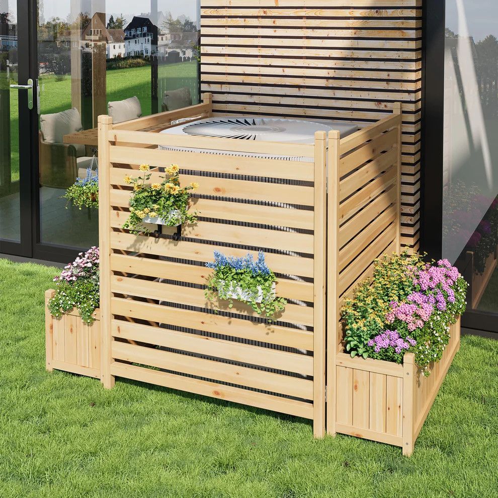 Privacy Fence Panels with Planter Box