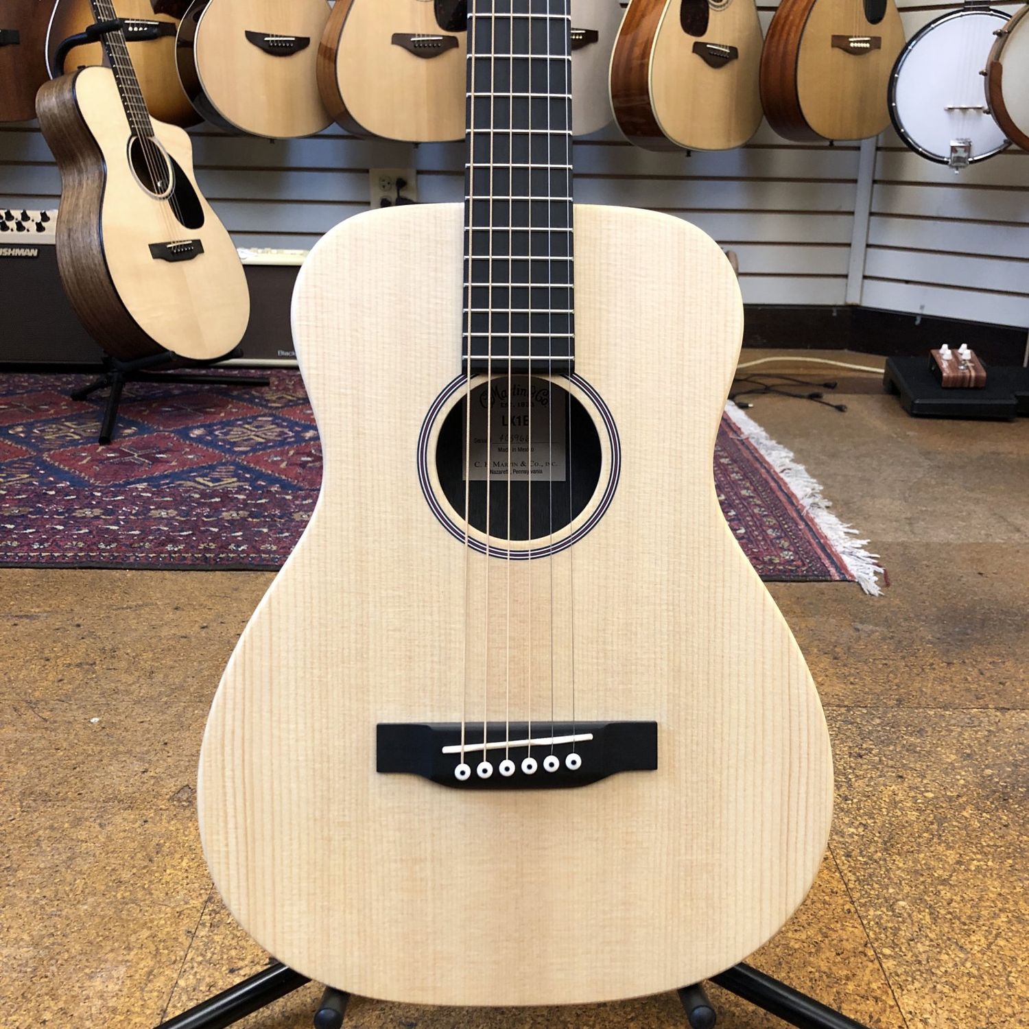 Martin LX1E Little Martin Solid Top Acoustic-Electric w/Padded Gig Bag