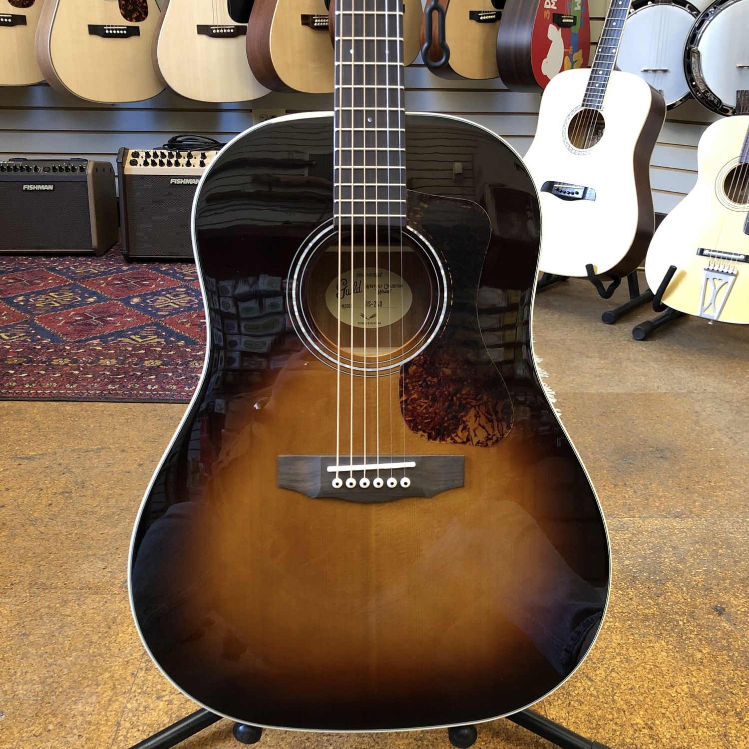 Guild DS-240 Memoir Solid Top Dreadnought Acoustic Vintage Sunburst