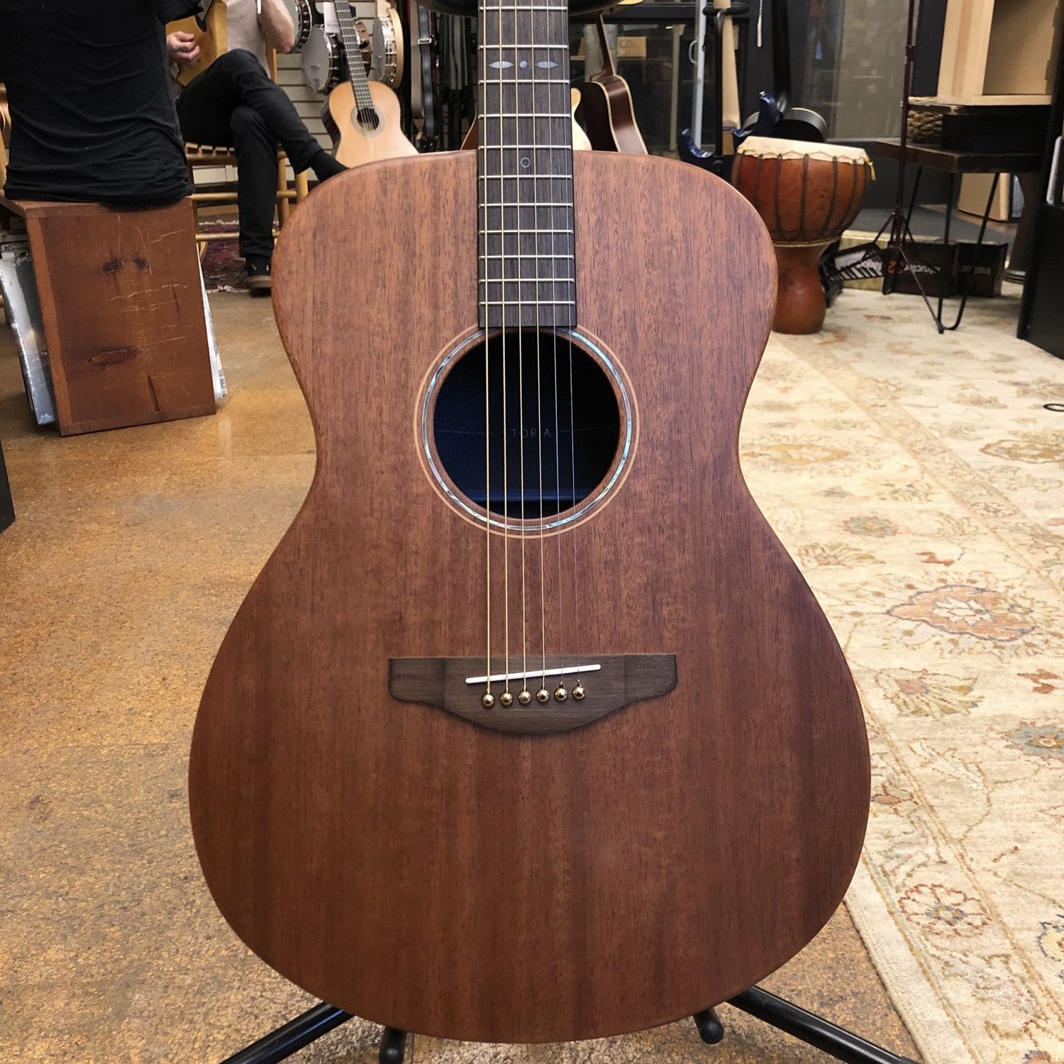 Yamaha Storia II All-Mahogany Concert Acoustic-Electric Guitar