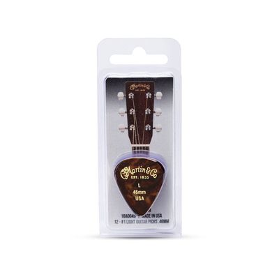 Martin Faux Tortoise 351 #1 Guitar Picks 12-Pack - .46mm Light